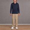 image:imageLands End School Uniform Kids Long Sleeve Rapid Dry Polo ShirtClassic Navy