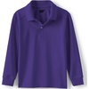 image:imageLands End School Uniform Kids Long Sleeve Rapid Dry Polo ShirtDeep Purple