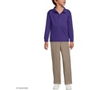 image:imageLands End School Uniform Kids Long Sleeve Rapid Dry Polo ShirtDeep Purple