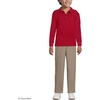 image:imageLands End School Uniform Kids Long Sleeve Rapid Dry Polo ShirtRed