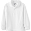 image:imageLands End School Uniform Kids Long Sleeve Rapid Dry Polo ShirtWhite