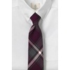 image:imageLands End School Uniform Kids Plaid To Be Tied TieBurgundyGray Plaid