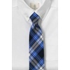 image:imageLands End School Uniform Kids Plaid To Be Tied TieClear Blue Plaid