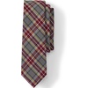 image:imageLands End School Uniform Kids Plaid To Be Tied TieGray HeatherMaroon Plaid