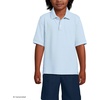 image:imageLands End School Uniform Kids Short Sleeve Mesh Polo ShirtBlue