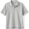 image:imageLands End School Uniform Kids Short Sleeve Mesh Polo ShirtGray Heather