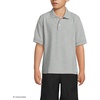 image:imageLands End School Uniform Kids Short Sleeve Mesh Polo ShirtGray Heather