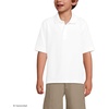 image:imageLands End School Uniform Kids Short Sleeve Mesh Polo ShirtWhite