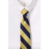 image:imageLands End School Uniform Kids Stripe Pre Tied TieClassic NavyGold Stripe