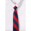 image:imageLands End School Uniform Kids Stripe Pre Tied TieRedClassic Navy Stripe