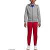 image:imageLands End School Uniform Kids Zip Front SweatshirtPewter Heather