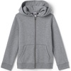 image:imageLands End School Uniform Kids Zip Front SweatshirtPewter Heather