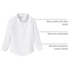 image:imageLands End School Uniform Mens Long Sleeve Oxford Dress ShirtWhite