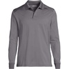 image:imageLands End School Uniform Mens Long Sleeve Rapid Dry Polo ShirtArctic Gray