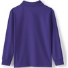 image:imageLands End School Uniform Mens Long Sleeve Rapid Dry Polo ShirtDeep Purple