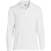 image:imageLands End School Uniform Mens Long Sleeve Rapid Dry Polo ShirtWhite