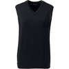 image:imageLands End School Uniform Womens Cotton Modal Fine Gauge Sweater VestBlack