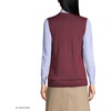 image:imageLands End School Uniform Womens Cotton Modal Sweater VestBurgundy