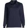 image:imageLands End School Uniform Womens Long Sleeve Rapid Dry Polo ShirtClassic Navy