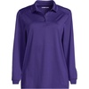 image:imageLands End School Uniform Womens Long Sleeve Rapid Dry Polo ShirtDeep Purple