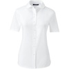 image:imageLands End School Uniform Womens Short Sleeve Peter Pan Collar Broadcloth ShirtWhite
