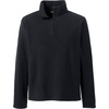 image:imageLands End School Uniform Young Mens Lightweight Fleece Quarter Zip PulloverBlack