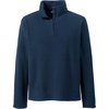 image:imageLands End School Uniform Young Mens Lightweight Fleece Quarter Zip PulloverClassic Navy