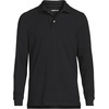 image:imageLands End School Uniform Young Mens Long Sleeve Mesh Polo ShirtBlack