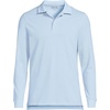 image:imageLands End School Uniform Young Mens Long Sleeve Mesh Polo ShirtBlue