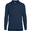image:imageLands End School Uniform Young Mens Long Sleeve Mesh Polo ShirtClassic Navy