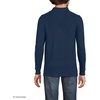 image:imageLands End School Uniform Young Mens Long Sleeve Mesh Polo ShirtClassic Navy