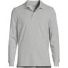 image:imageLands End School Uniform Young Mens Long Sleeve Mesh Polo ShirtGray Heather