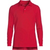 image:imageLands End School Uniform Young Mens Long Sleeve Mesh Polo ShirtRed