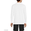 image:imageLands End School Uniform Young Mens Long Sleeve Mesh Polo ShirtWhite