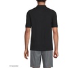 image:imageLands End School Uniform Young Mens Short Sleeve Mesh Polo ShirtBlack