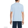 image:imageLands End School Uniform Young Mens Short Sleeve Mesh Polo ShirtBlue