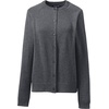 image:imageLands End School Uniform Young Womens Cotton Modal Cardigan SweaterCoal Heather
