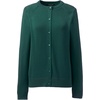 image:imageLands End School Uniform Young Womens Cotton Modal Cardigan SweaterEvergreen