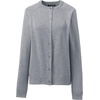 image:imageLands End School Uniform Young Womens Cotton Modal Cardigan SweaterPewter Heather