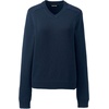 image:imageLands End School Uniform Young Womens Cotton Modal VNeck SweaterClassic Navy