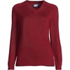image:imageLands End School Uniform Young Womens Cotton Modal VNeck SweaterGarnet