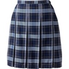 image:imageLands End School Uniform Young Womens Plaid Box Pleat Skirt Top of the KneeClassic Navy Plaid