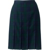 image:imageLands End School Uniform Young Womens Plaid Box Pleat Skirt Top of the KneeClassic NavyEvergreen Plaid