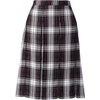image:imageLands End School Uniform Young Womens Plaid Box Pleat Skirt Top of the KneeEvergreenWhite Plaid