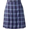 image:imageLands End School Uniform Young Womens Plaid Box Pleat Skirt Top of the KneeFrench Blue Plaid