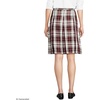 image:imageLands End School Uniform Young Womens Plaid Box Pleat Skirt Top of the KneeGarnetKhaki Plaid