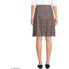 image:imageLands End School Uniform Young Womens Plaid Box Pleat Skirt Top of the KneeGray HeatherMaroon Plaid