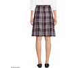 image:imageLands End School Uniform Young Womens Plaid Box Pleat Skirt Top of the KneePlaid BurgundyGray