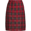 image:imageLands End School Uniform Young Womens Plaid Box Pleat Skirt Top of the KneeRedBlack Plaid