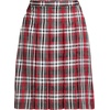image:imageLands End School Uniform Young Womens Plaid Box Pleat Skirt Top of the KneeRedGraphite Plaid
